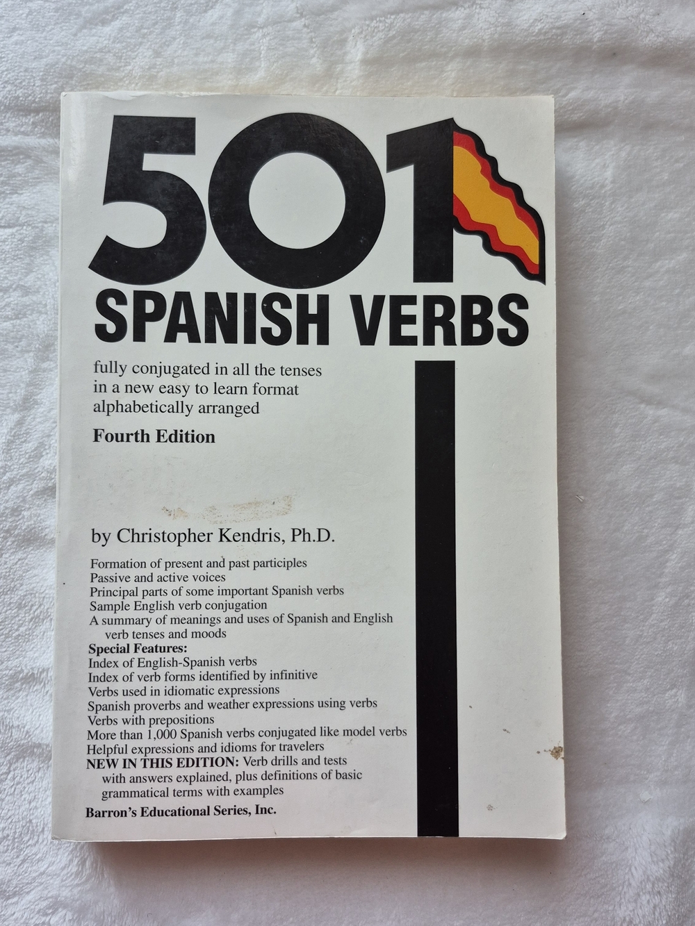 Book 501 Spanish Verbs.